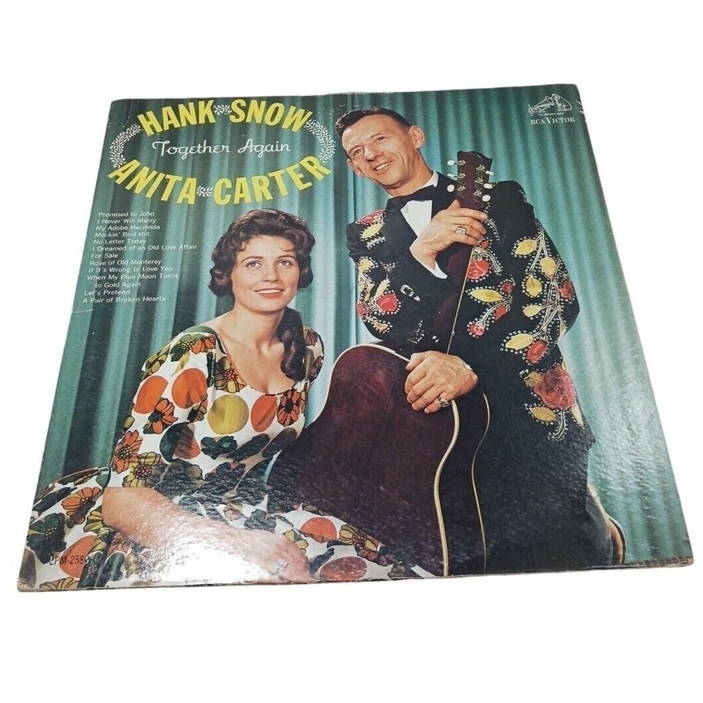 VTG Hank Snow Anita Carter LP‎ Together Again RCA LSP-2580 Country Vinyl READ